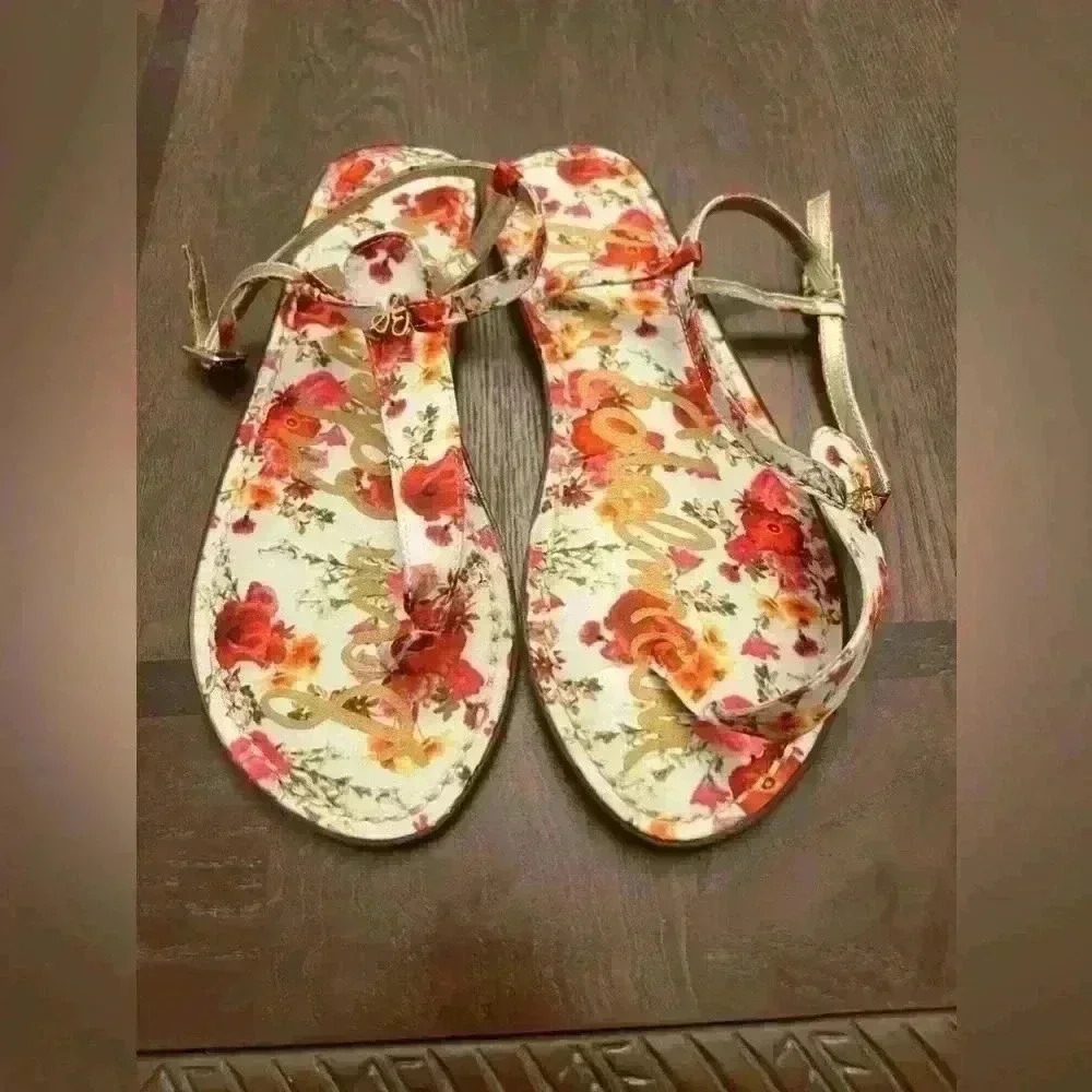 Sam Edelman floral sandals Size 5